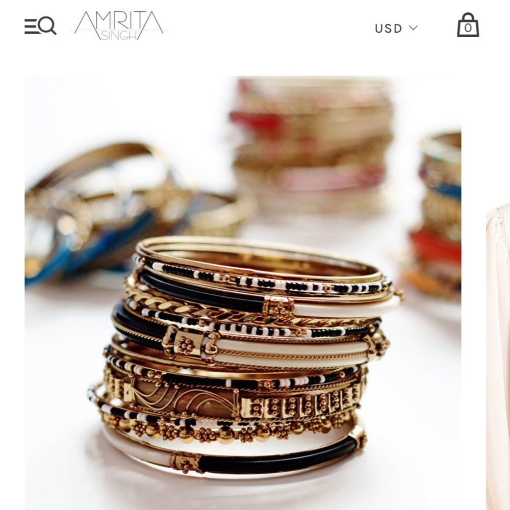 Amrita Singh Monaco 18 piece bangle set